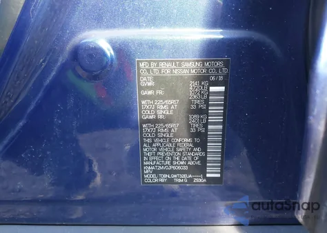 2018 Nissan Rogue Sv из США, поврежденный, VIN KNMAT2MV0JP606033